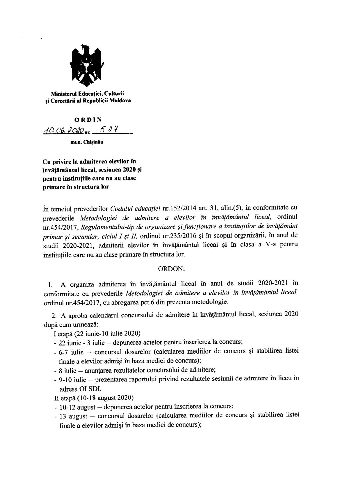 ÎN ATENŢIA ELEVILOR ŞI PĂRINŢILOR CLASELOR a 5-a ŞI a 10-a!